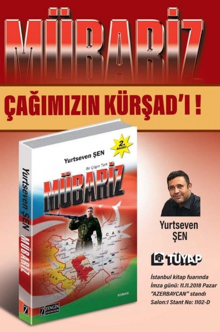 İstanbulda “Mübariz” romanının imza günü keçirilib