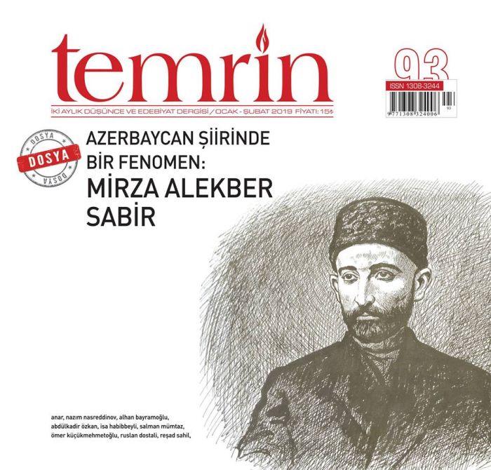 Türkiyənin “Temrin” ədəbiyyat jurnalı Mirzə Ələkbər Sabir yaradıcılığına geniş yer ayırıb
