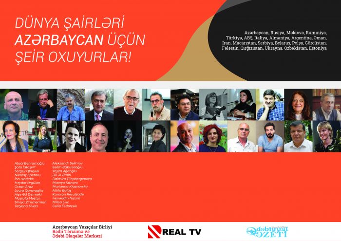20 ölkədən 24 şair Azərbaycan üçün şeir oxudu - VİDEO
