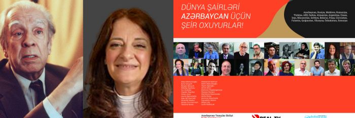 #EvdəQal kampaniyası çərçivəsində Silviya Zimmerman Borxesin şeirini oxudu - VİDEO