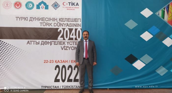 Əkbər Qoşalı Qazaxıstanda “Türk dünyasının 2040 vizyonu” seminarında çıxış edib - FOTOLAR