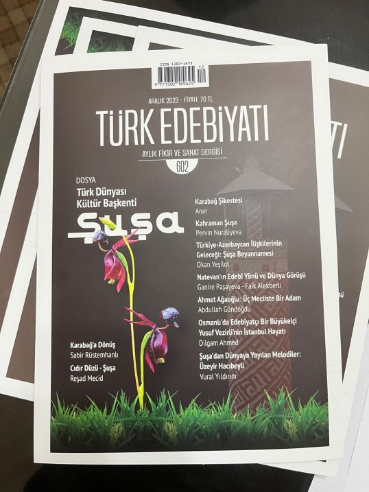 “Türk ədəbiyyatı” dərgisinin yeni sayı - Azərbaycana həsr olundu “Türk ədəbiyyatı” dərgisinin yeni sayı - Azərbaycana həsr olundu
