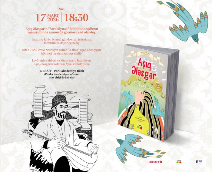 “Sarı köynək” - Aşıq Ələsgər irsi yeniyetmələr üçün yeni kitabda