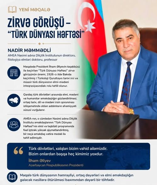 Zirvə görüşü - "Türk Dünyası Həftəsi" - Nadir MƏMMƏDLİ