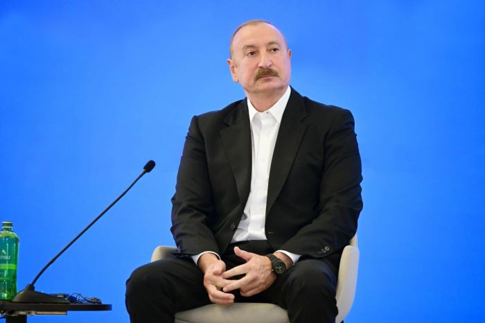 İlham Əliyev IV Şuşa Qlobal Media Forumunun açılışında iştirak edib
